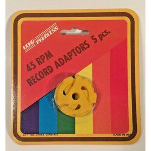 Lebo 45 RPM Record Adapters 5 Pieces Vintage 1970's Made in the U.S.A